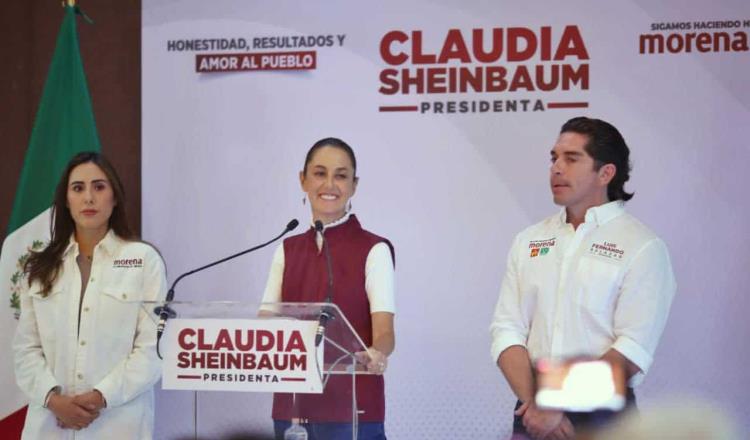 Asegura Sheinbaum, desde Coahuila, que ganará el debate presidencial porque tiene propuestas