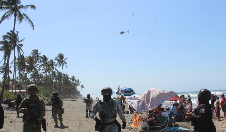 Helicóptero de SSPC sobrevuela destinos playas y sitios de esparcimiento para reforzar seguridad