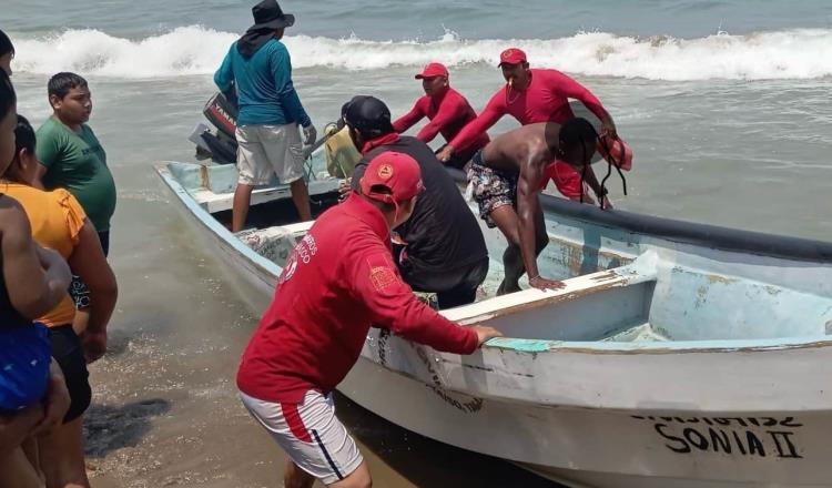 Rescatan a 6 bañistas en playas de Tabasco sólo este domingo
