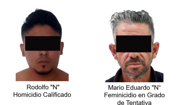 Detienen en Villahermosa a 2 hombres señalados por homicidio y tentativa de feminicidio