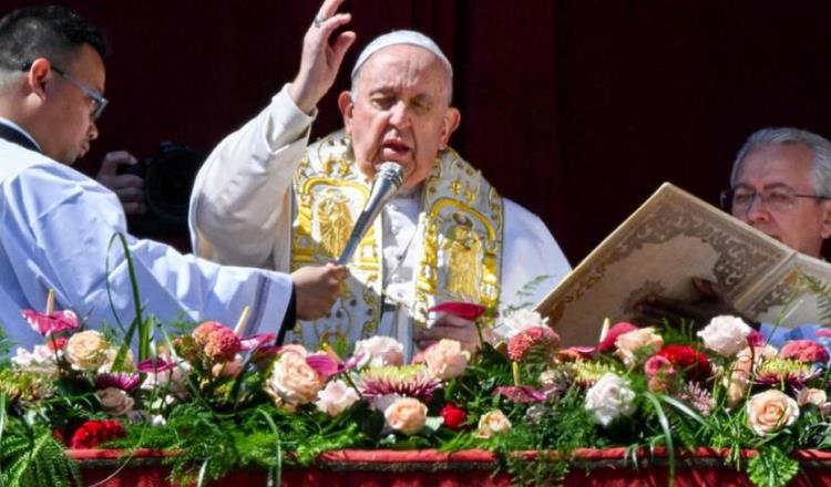 Dedica Francisco bendición ´Urbi et Orbi´ de Pascua para el cese de guerras