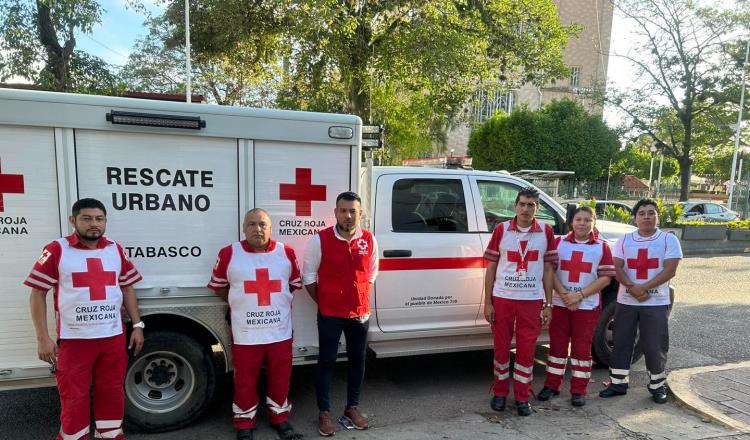 Brindó Cruz Roja 146 servicios en Tabasco durante Semana Santa