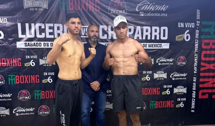 Tabasqueño ´Chano´ Chaparro vence la báscula y se declara listo para combate de este sábado