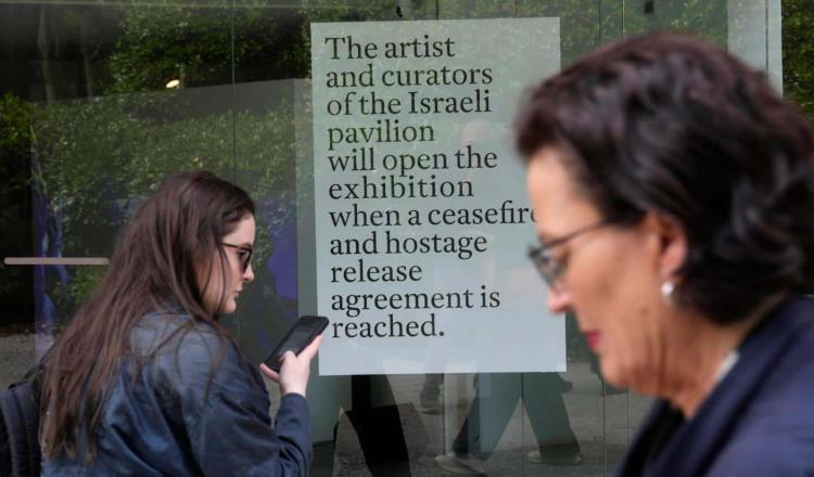 Pabellón de Israel en Bienal de Venecia, no abrirá hasta que haya alto al fuego en Gaza