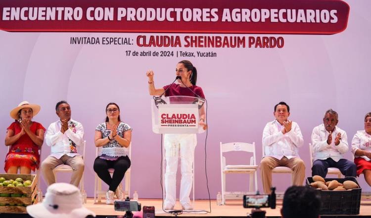 Sheinbaum enviará carta a CFE y Conagua para que atiendan a campesinos en Yucatán