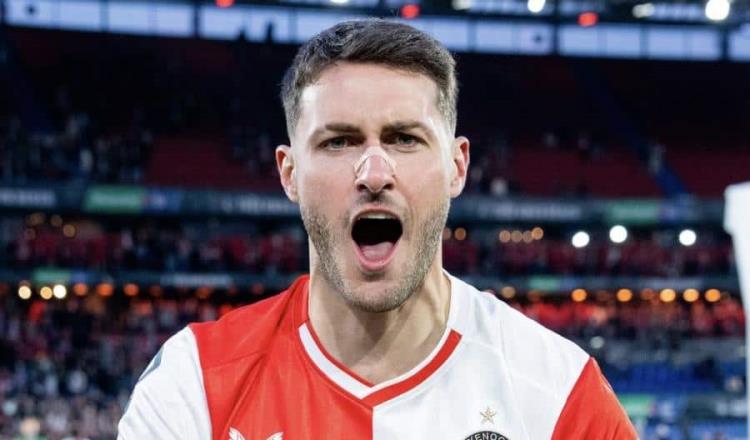Santi Giménez es campeón con el Feyenoord de la Copa de Países Bajos