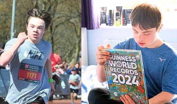 Lloyd Martin, el más joven atleta con síndrome de Down en completar un maratón