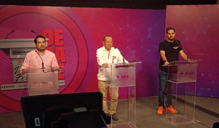 Con ausencia de Morena y PVEM, realiza INE primer debate entre candidatos a diputados federales del Distrito 06