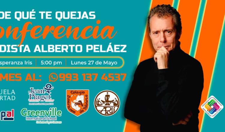 Periodista Alberto Peláez impartirá conferencia en Tabasco el próximo 27 de mayo