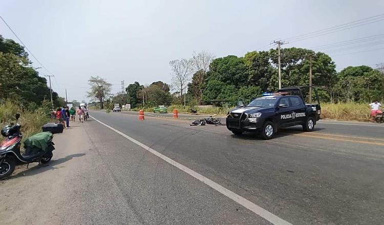 Muere motociclista en la Villahermosa-Teapa tras ser atropellado