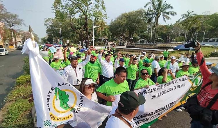 Realizan propuestas y solicitudes líderes sindicales durante marchas por Día del Trabajo