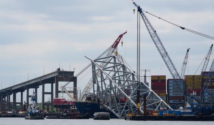 Localizan cuerpo de quinta víctima en colapso del puente en Baltimore