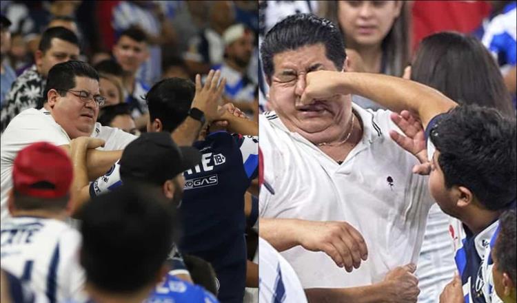 Aficionados de Rayados protagonizan pelea tras eliminación de la "Concachampions"