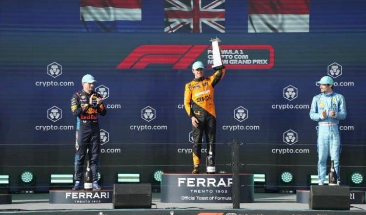 Norris gana su primer triunfo en F1 en el GP de Miami; Checo es quinto
