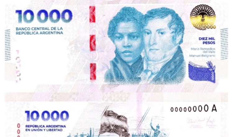 Lanza Argentina billete de 10 mil pesos para enfrentar inflación de casi 300%