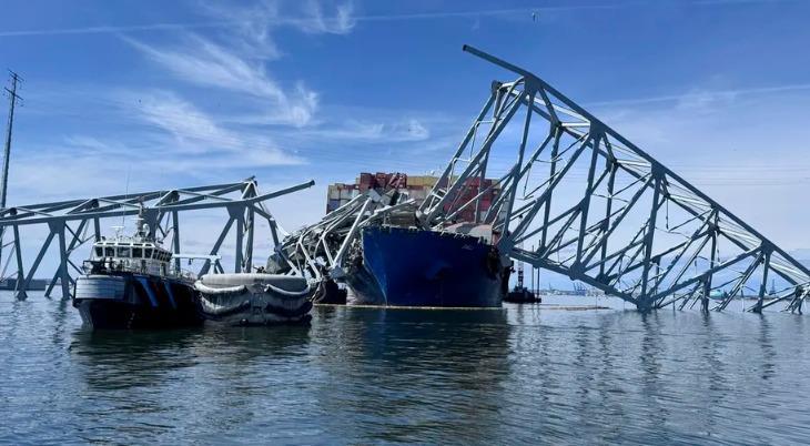 Completan recuperación de cadáveres tras caída de puente en Baltimore