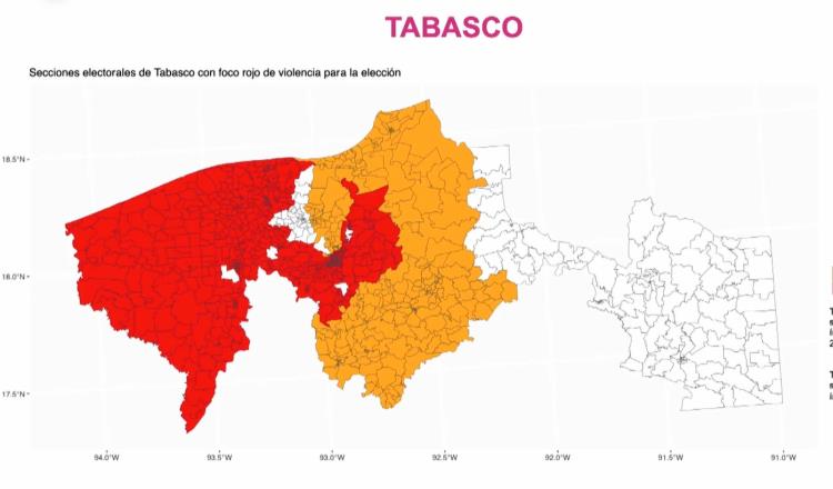 En riesgo 85% de las secciones electorales de Tabasco: Oposición