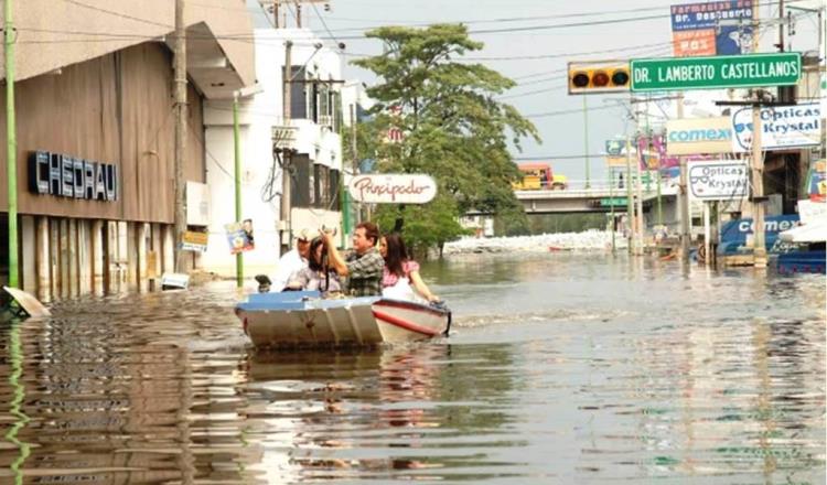 Latente posibilidad de inundaciones en Tabasco: Conagua