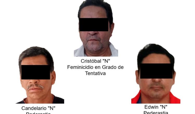 Asegura FGE a 6 sujetos acusados de feminicidio en grado de tentativa, violencia familiar, lesiones y pederastia