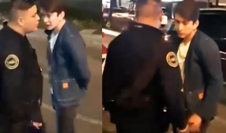 Difunden otro video de hijo de Xóchitl insultando y golpeando a policías