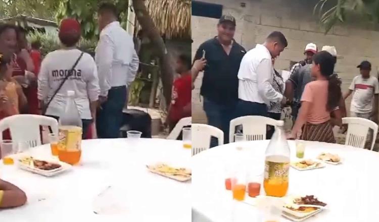 "No les vaya a caer mal el horneado": Ovidio Peralta tras ser "corrido" de fiesta en Comalcalco