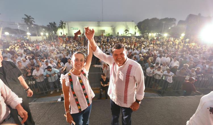 "Ya ganamos" dice Javier May en cierre de campaña