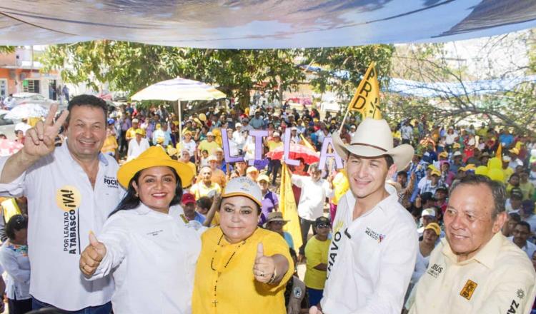 Convoca Juan Manuel Fócil al 6 de 6 por el PRD en cierre de campaña en Jonuta y Balancán