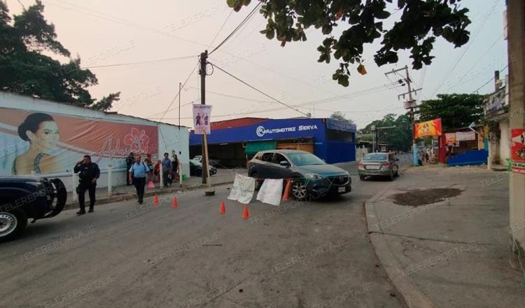 No terminan los bloqueos; cierran calle Libertad, en Tamulté por falta de energía eléctrica