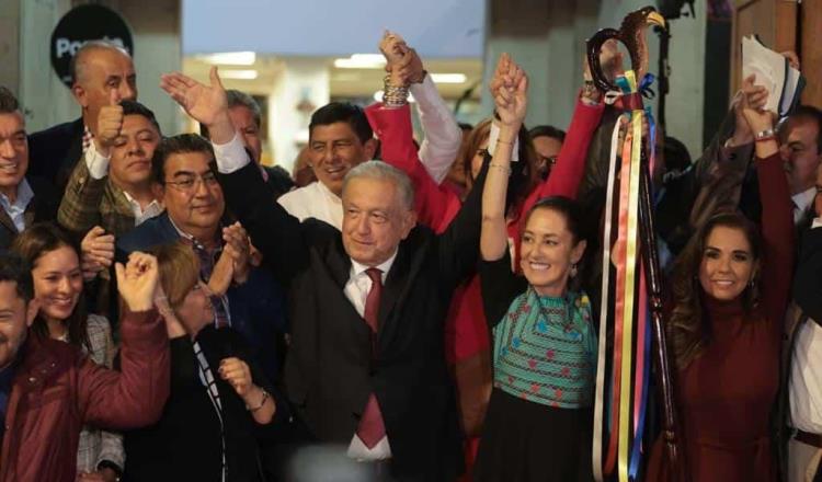 Vamos a entregar buenas cuentas a Sheinbaum, afirma AMLO tras supervisar Tren Maya