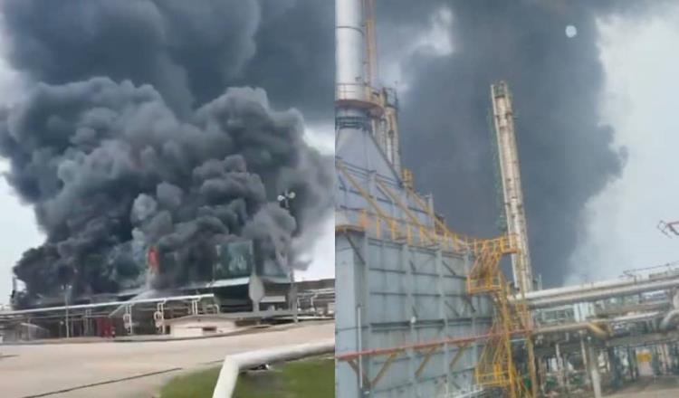 Se registra incendio en instalaciones de Pemex en Reforma, Chiapas