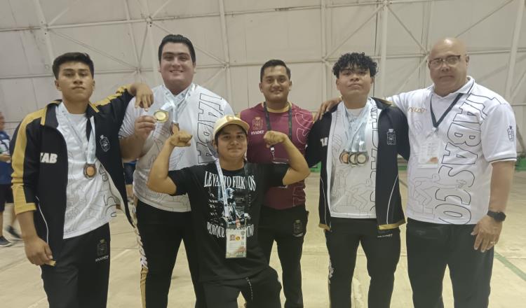 Tabasco consigue 9 medallas en levantamiento de pesas durante Juegos Conade