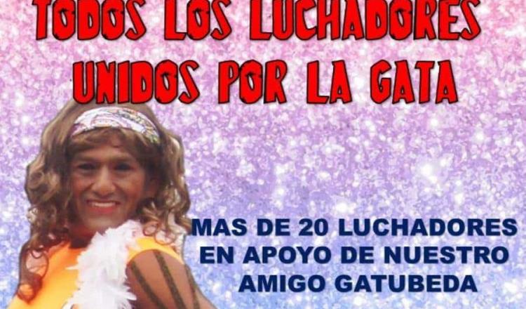 Realizarán función de Lucha Libre en favor del luchador tabasqueño Gatubeda