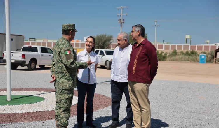 AMLO y Sheinbaum supervisan avance de nueva sede de Aduanas en Nuevo Laredo