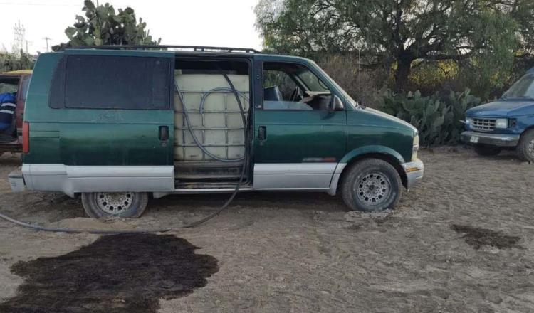 Asegura Guardia Nacional toma clandestina y 10 camionetas utilizadas para robo de combustible en Hidalgo