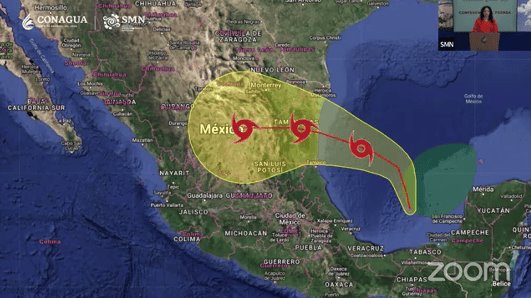 Ciclón Tropical Uno deja lluvias intensas en 11 estados del país