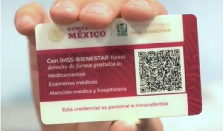 Dispersarán en Tabasco 553 mil tarjetas para acceder al IMSS-Bienestar