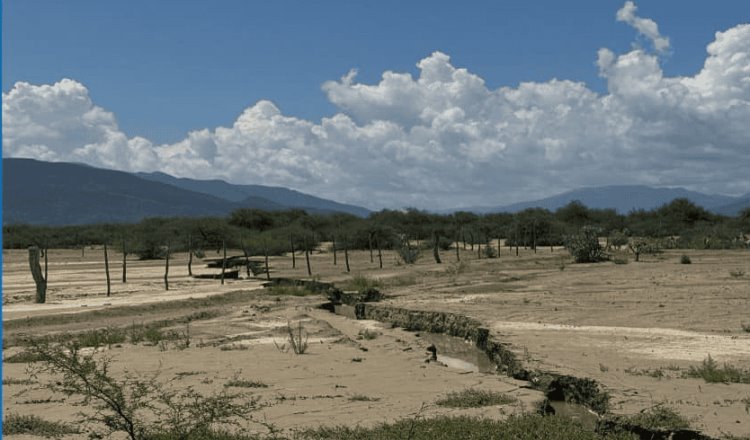 Tras lluvias, aparece enorme grieta en Tula, Tamaulipas