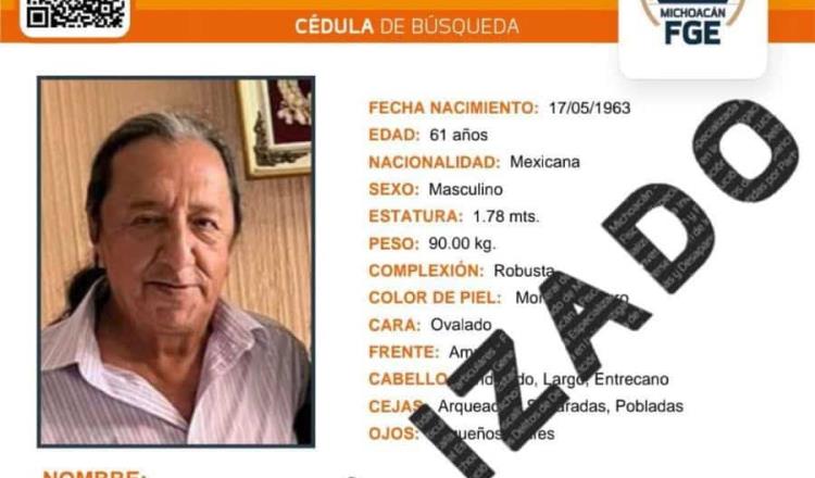 Hallan con vida a periodista Ricardo Rafael Rodríguez en Michoacán