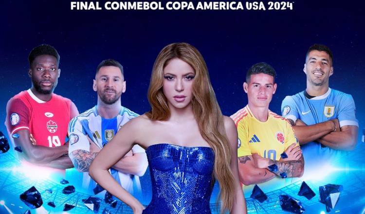 Shakira en el medio tiempo de final de Copa América