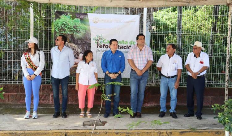 Realizan en Cunduacán campaña de reforestación ´Salvemos nuestro planeta´