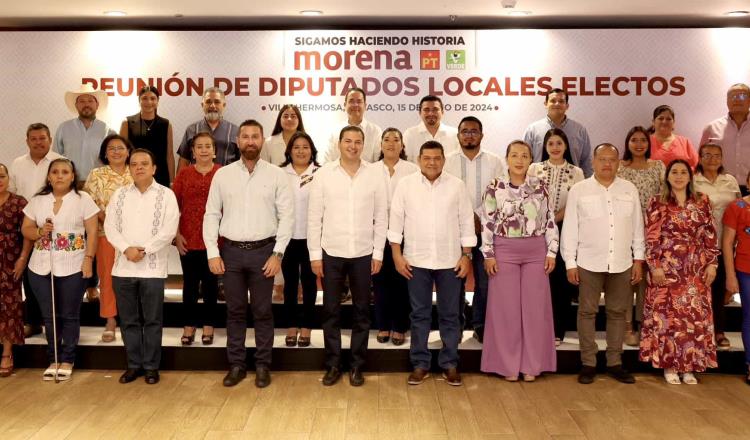 Se reúne May con diputados locales electos de Morena-PT-PVEM