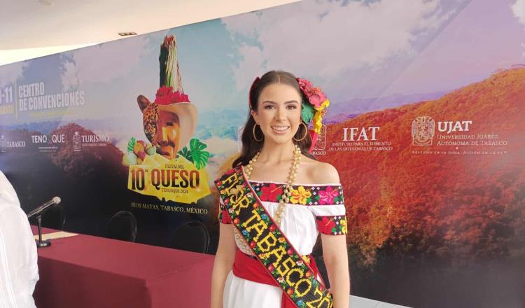 Constanza Garza contenta de promover a Tabasco como Flor de Oro 2024