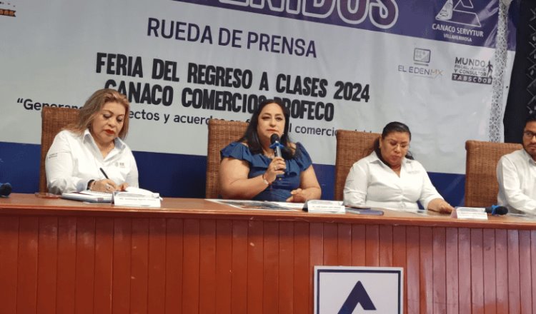 Derrama de 3.9 mdp en Feria de Regreso a Clases 2024, espera Canaco Villahermosa