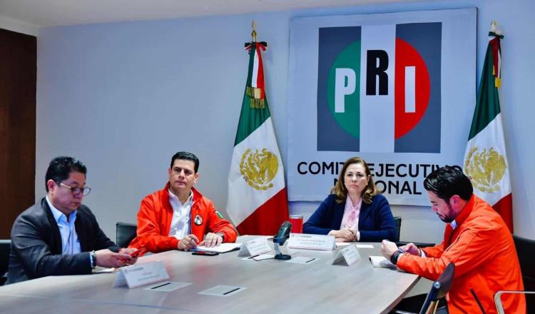 Se reúne líder nacional del PRI con dirigencias estatales