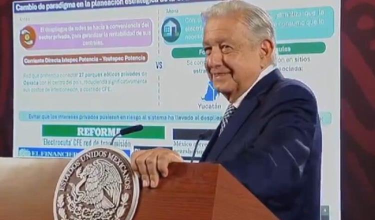 "Nos querían electrocutar a todos" dice AMLO, al presumir rescate de la CFE