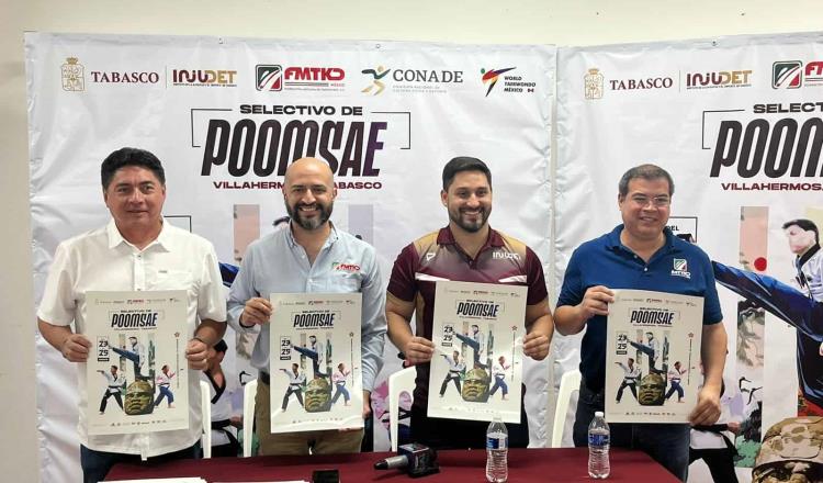 Más de 350 competidores se esperan en el Selectivo Nacional de Poomsae en Tabasco