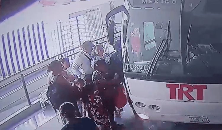 Viralizan video de presuntos carteristas en terminales de autobuses de Villahermosa