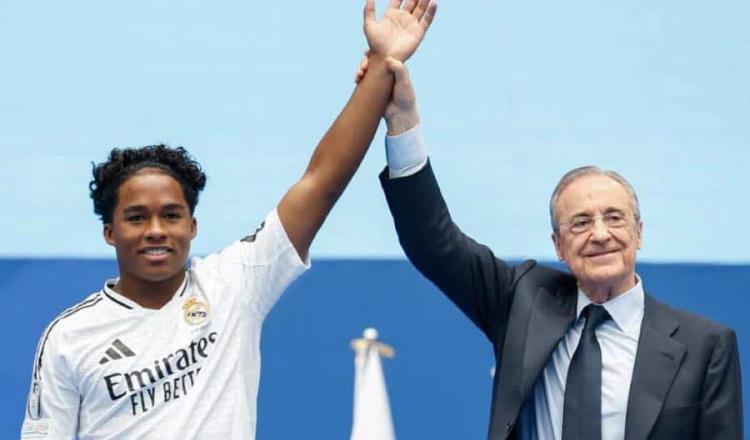 Real Madrid presenta en el Bernabéu al futbolista brasileño Endrick, de apenas 18 años