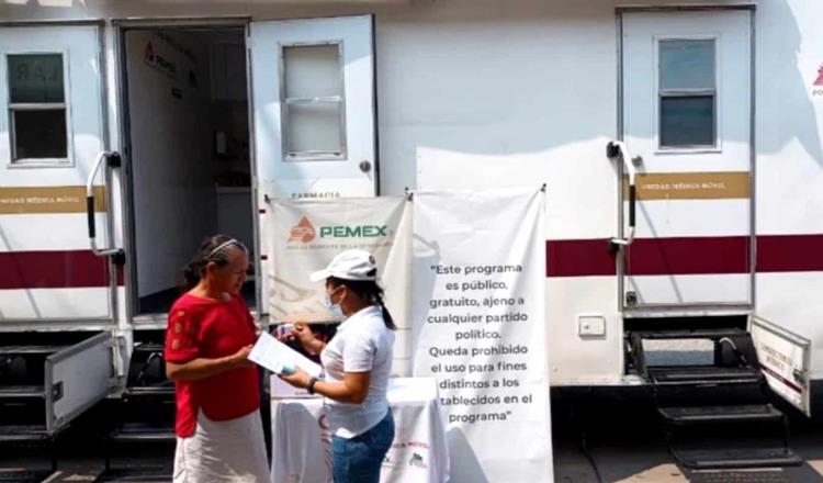 Brindó Pemex más de 47 mil consultas en 11 municipios de Tabasco en el primer semestre