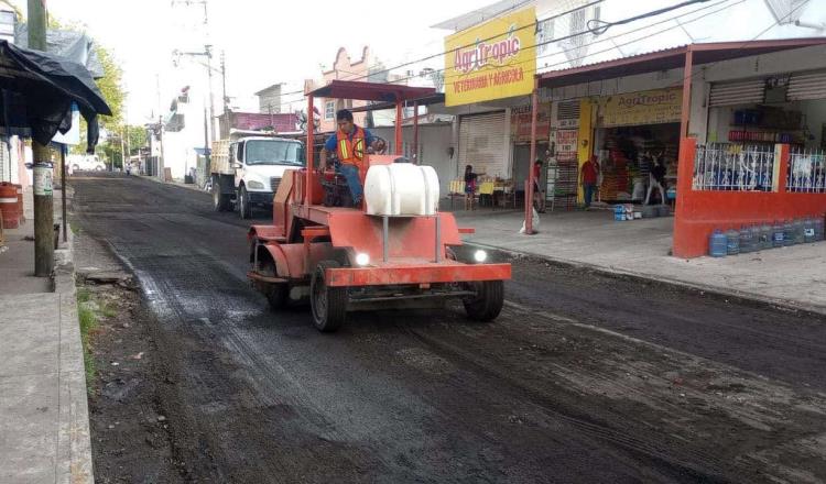 Anuncia Ayuntamiento de Centro que tendido de carpeta asfáltica en Tamulté iniciará el lunes